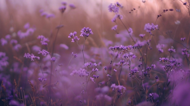 Splendid Purple Blossoms Adorning a Vast Field