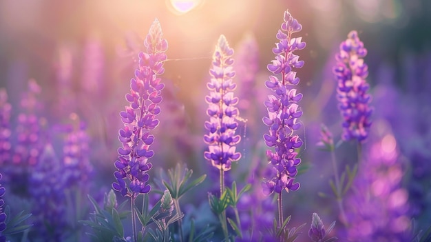 Splendid Purple Blossoms Adorning a Vast Field