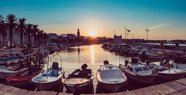 Split Croatia at sunrise