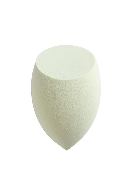 Sponges for applying makeup in the form of a drop or egg on a white background