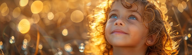 A spontaneous moment of a child39s laughter pure simplicity and unfiltered joy against the backdrop of a natural setting