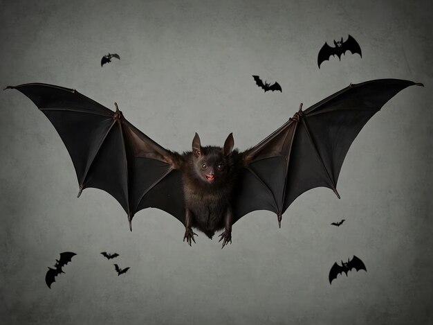 Photo spooky halloween bat image