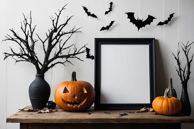 Spooky Halloween Photo Frame Mockup