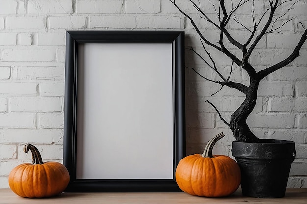 Spooky Halloween Photo Frame Mockup