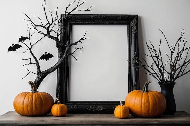 Spooky Halloween Photo Frame Mockup