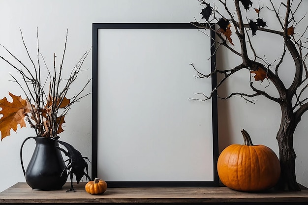 Spooky Halloween Photo Frame Mockup