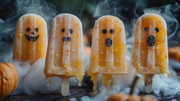 Photo spooky popsicles