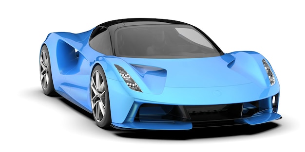 Sport car isolated on background 3d rendering illustration