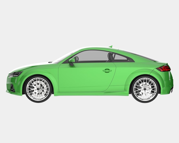 Sport car isolated on background 3d rendering illustration