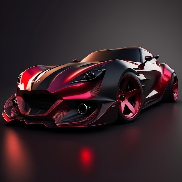 sport car wallpaper 3d render illustration images