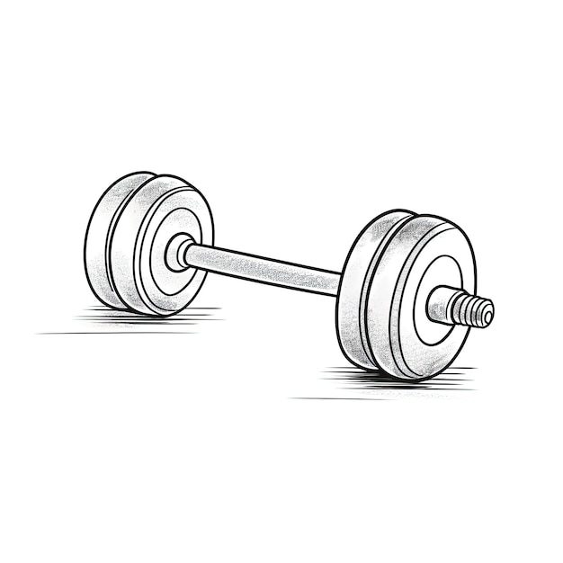 Sport dumbbell fitness ai generated