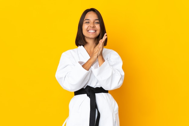 Sport girl over isolated background