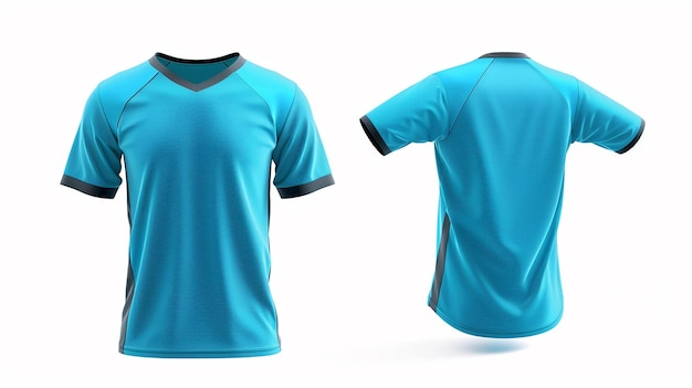 sport jersey template in blue color theme suit