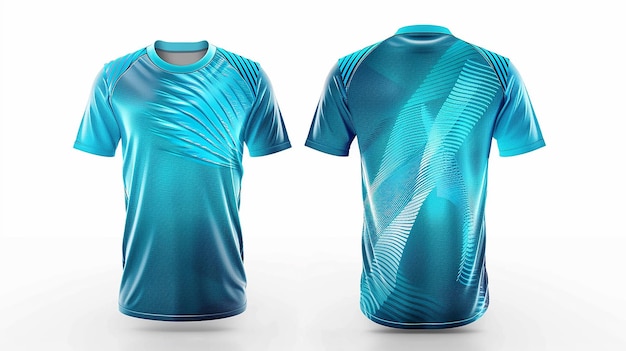 sport jersey template in blue color theme suit