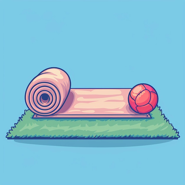 Sport Mat Cartoon Icon