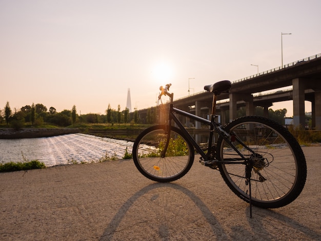 Sport morning in Seoul, Sunrise background