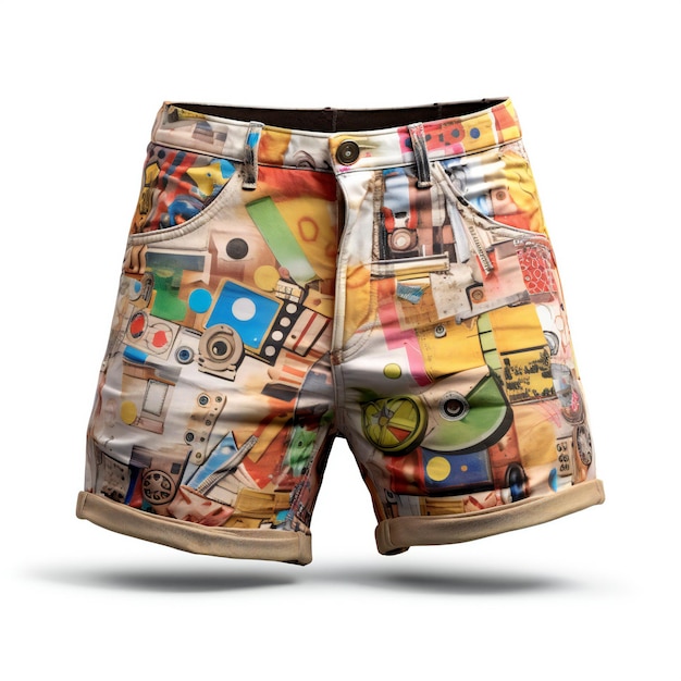 Sport shorts isolated on white background Clipping path included