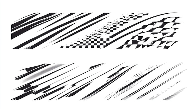 Sport Stripes Vinyl Stickers Set for Racing Vehicle Tuning and Speed Lines HighQuality Vector Graphics for Customization