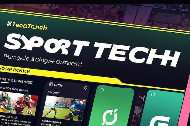 Photo sport tech banner