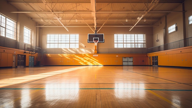 sports arena basketball court