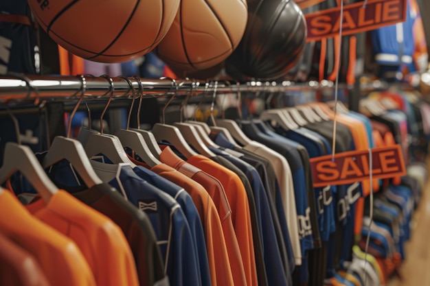 Sports Equipment Sale Rack Display