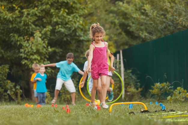 The sports games for little kids in summer