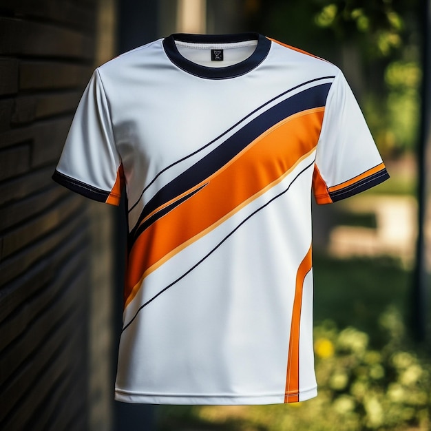 Sports jersey T shirt mockups with solid background