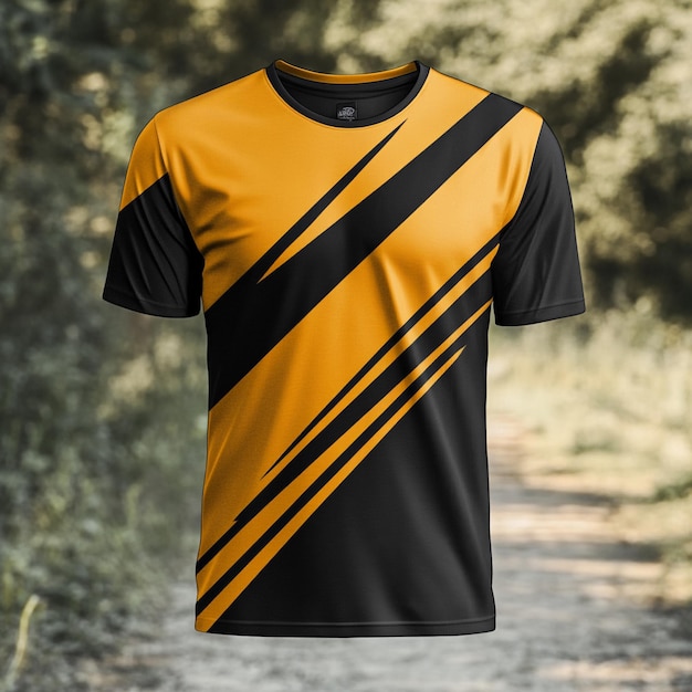 Photo sports jersey t shirt mockups with solid background