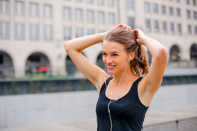 Sporty young woman