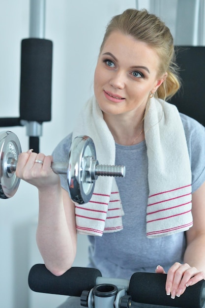 Sporty young woman