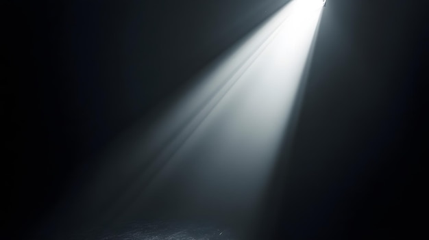 Photo spotlight beam on dark stage background