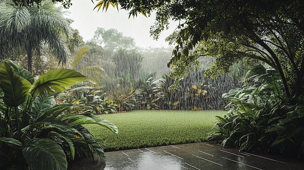 Sprawling Suburban Australian Garden with Pathways