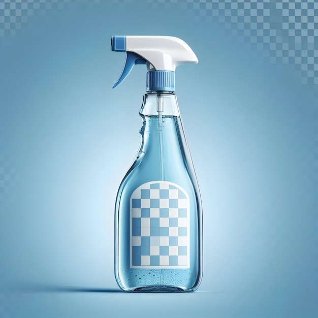 A spray bottle of glass cleaner ideal for achieving streakfree windows and mirrors isolated on a