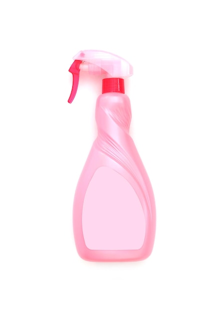 spray bottle on white