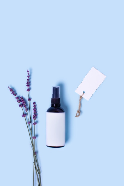 spray bottle with lavender essence