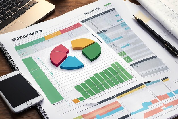 Spreadsheets concept illustration