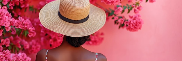 Spring Beauty Woman and Blossoms