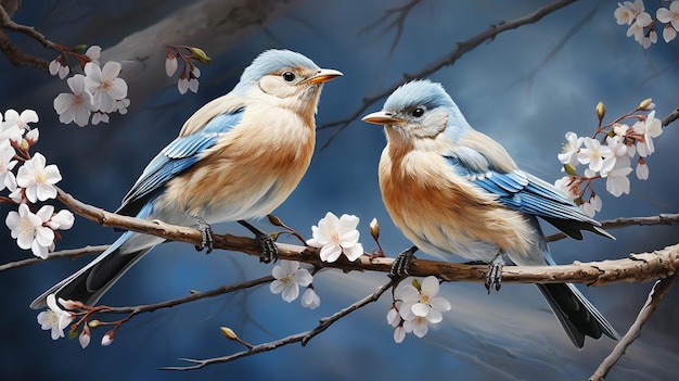 spring birds HD wallpaper photographic image