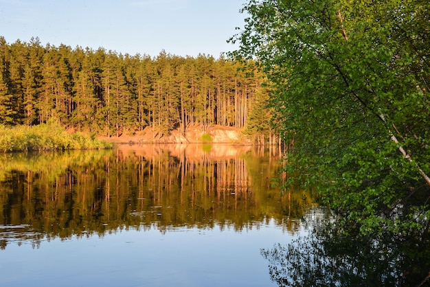 Spring came in the national park in central Russia