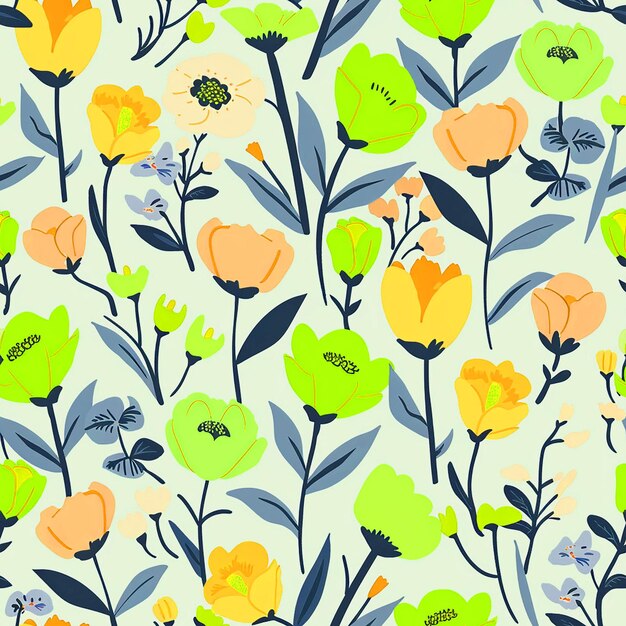 Photo spring flower pattern for background social media packaging industry and digital media