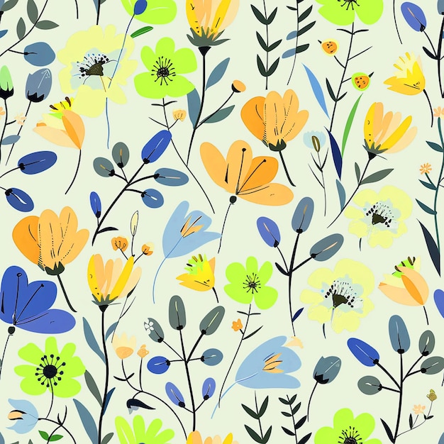 Photo spring flower pattern for background social media packaging industry and digital media