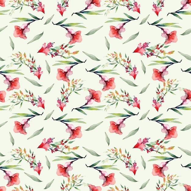 Spring Flower Seamless Pattern