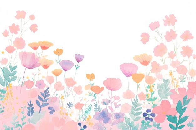 Spring flowers backgrounds outdoors pattern