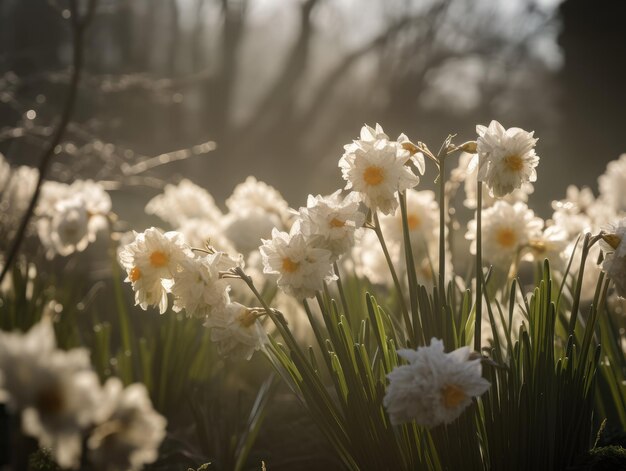 Spring flowers generative ai