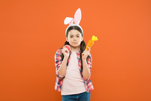 Spring holidays Cute bunny child celebrate Easter Happy childhood concept Explore Easter and springtime in variety of ways Fun and educational Easter activity for kids Stick to traditions