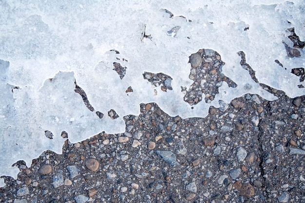 Spring ice shards