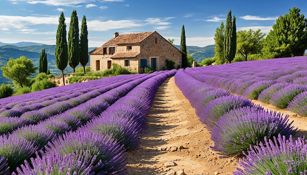 Spring in Lavender Fields