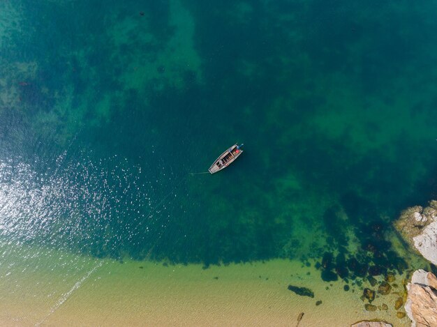 Spring seaside scenery of Binhai Road in Dalian Liaoning province China