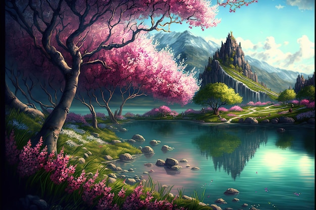 Spring wallpaper landscape