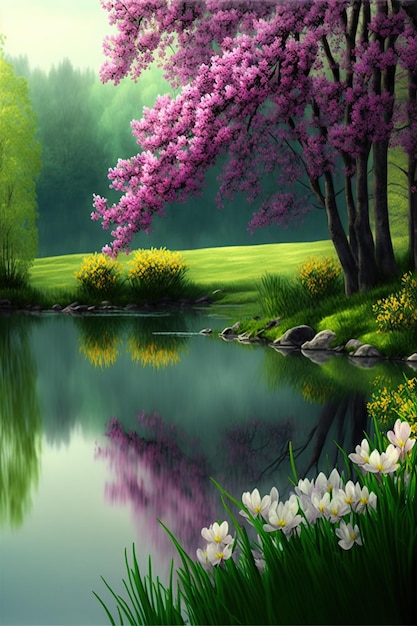 Spring wallpaper landscape